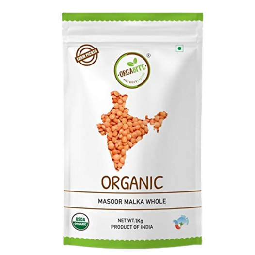 Orgabite Organic Masoor Malka Whole | Grocsy