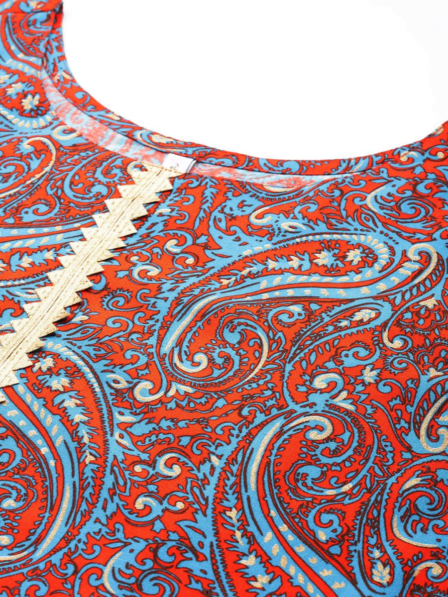 Ahalyaa Women's Traditional Wear Co-ods - Teal Blue | Grocsy