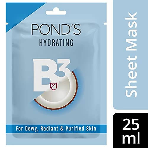 Ponds Hydrating Sheet Mask With Natural Coconut Water And Vitamin B3 | Grocsy