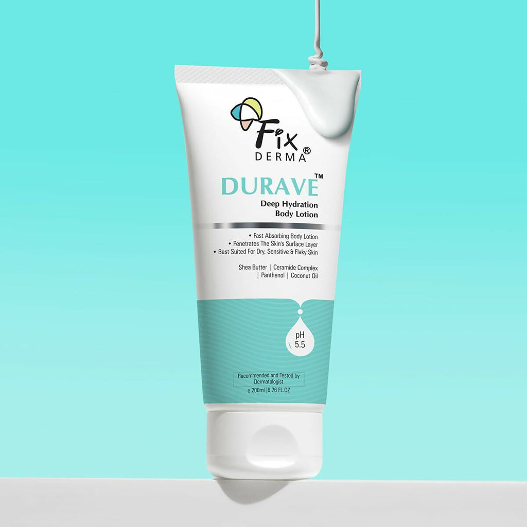 Fixderma Durave Deep Hydrating Body Lotion with Ceramide & Shea Butter | Grocsy