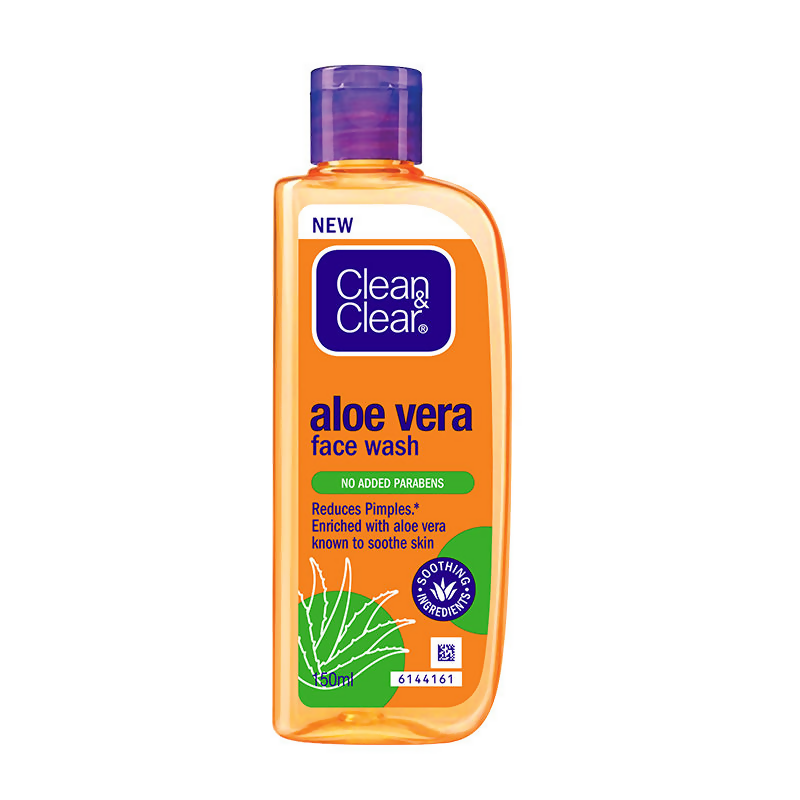 Clean & Clear Aloe Vera Face Wash - Gentle Hydrating Cleanser for Oily Skin | Grocsy