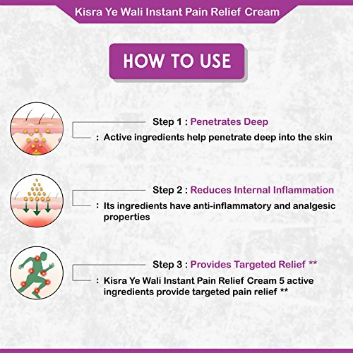 Kisra Ye Wali Instant Pain Relief Cream | Grocsy