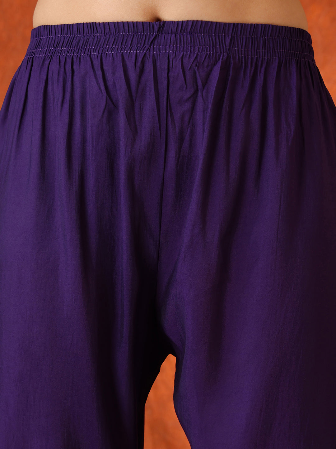 Hand Embroidered Kurta With Pant & Embroidered Dupatta, Purple - Hiral Fashion | Grocsy