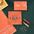 trueBrowns X Voylla Blue High Polish Beaded Thread Rakhi | Grocsy