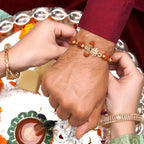 trueBrowns X Voylla Ethnic Rudraksha Beads Rakhi | Grocsy