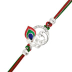 trueBrowns X Voylla Colorful Mor Pankh Thread Rakhi | Grocsy
