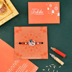 trueBrowns X Voylla Colorful Mor Pankh Thread Rakhi | Grocsy