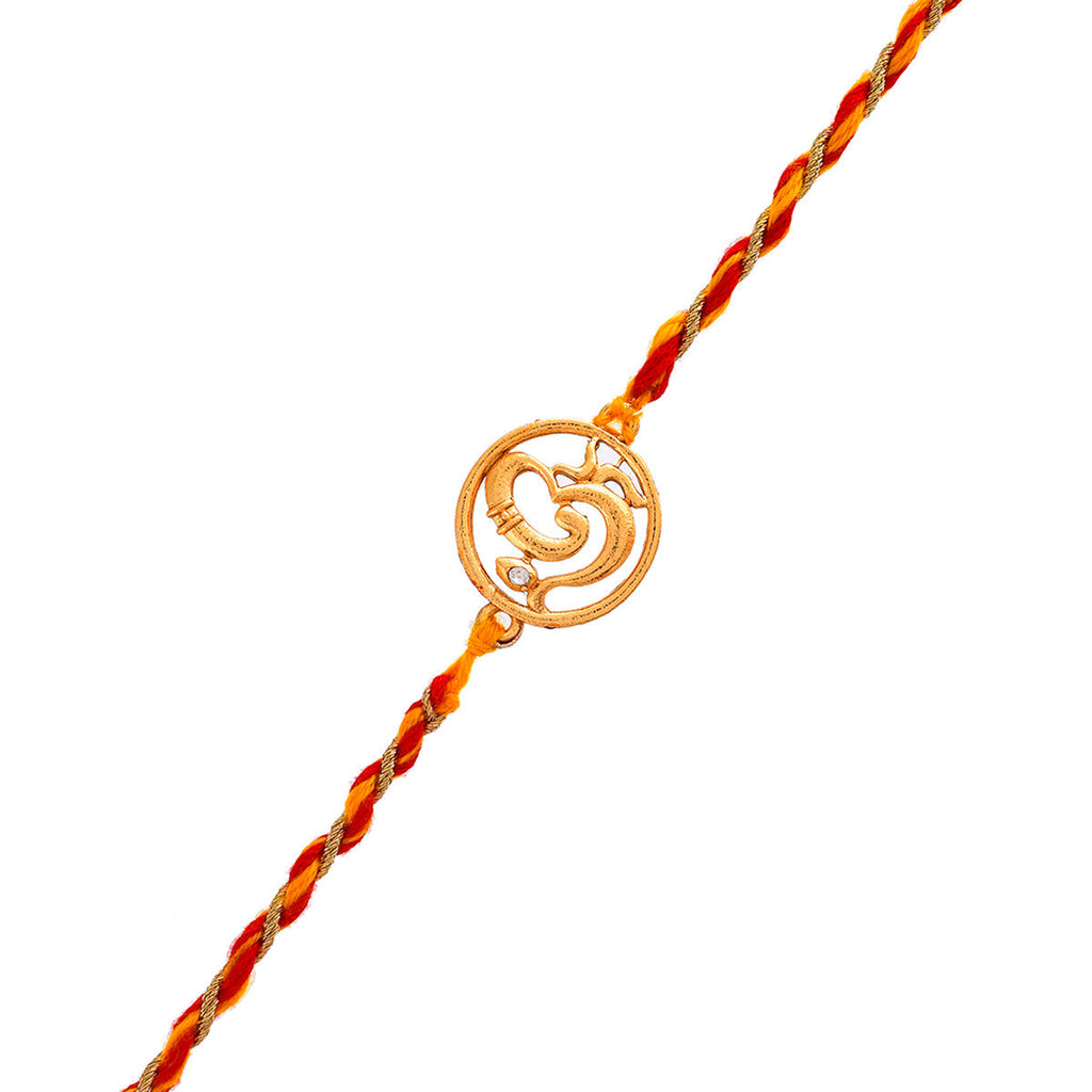 trueBrowns X Voylla Om Rudraksha Beads Thread Rakhi | Grocsy