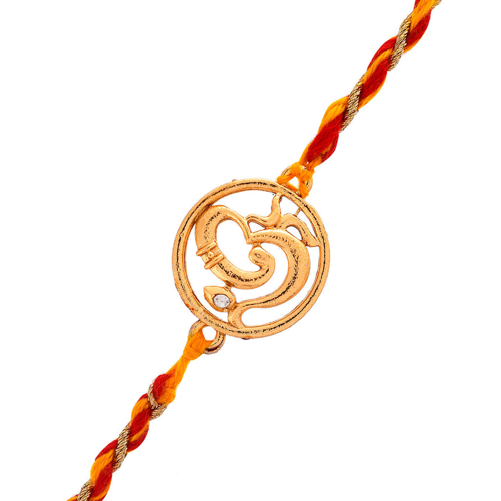 trueBrowns X Voylla Om Rudraksha Beads Thread Rakhi | Grocsy