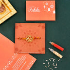 trueBrowns X Voylla Om Rudraksha Beads Thread Rakhi | Grocsy