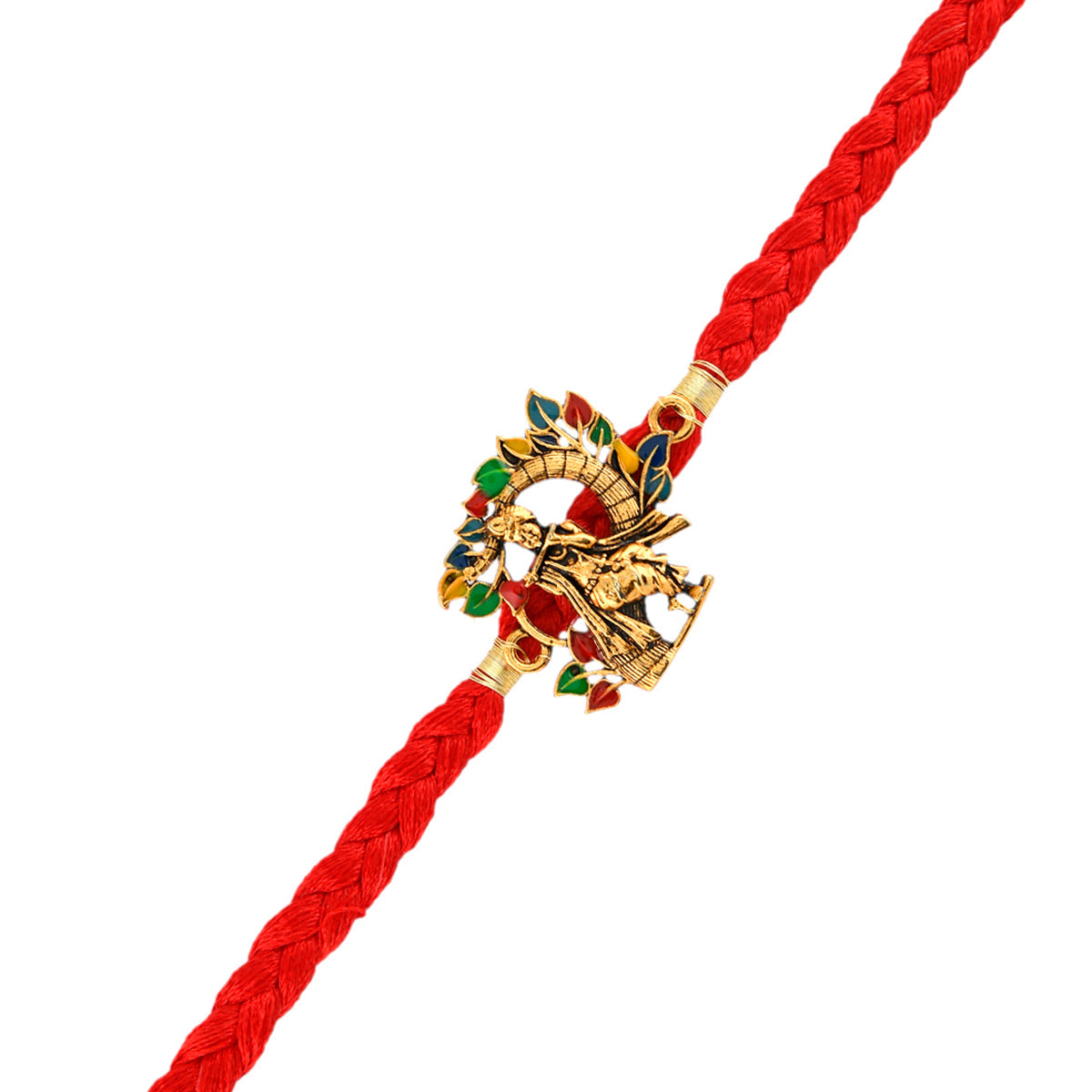trueBrowns X Voylla Colorful Radha Krishna Thread Rakhi | Grocsy