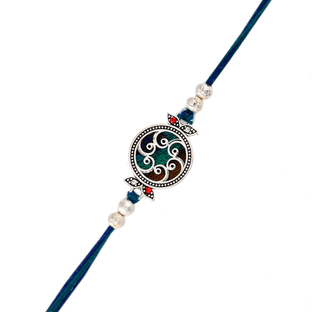 trueBrowns X Voylla Beaded Mandala Inspired Thread Rakhi | Grocsy