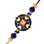 trueBrowns X Voylla Ethnic Mandala Inspired Blue Thread Rakhi | Grocsy