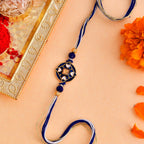 trueBrowns X Voylla Ethnic Mandala Inspired Blue Thread Rakhi | Grocsy