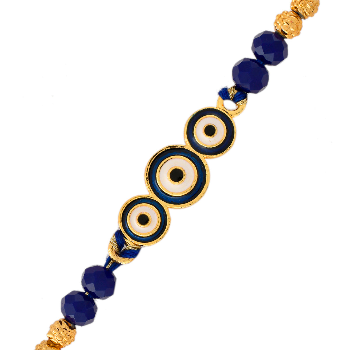 trueBrowns X Voylla Evil Eye Bracelet Style Bhaiya-Bhabhi Rakhi | Grocsy