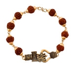 trueBrowns X Voylla Lord Shiva Motifs Rudraksha Rakhi | Grocsy