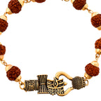 trueBrowns X Voylla Lord Shiva Motifs Rudraksha Rakhi | Grocsy