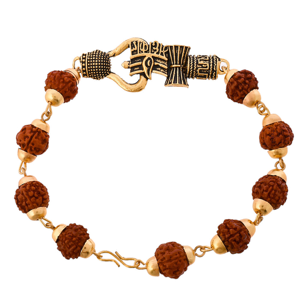 trueBrowns X Voylla Lord Shiva Motifs Rudraksha Rakhi | Grocsy