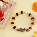 trueBrowns X Voylla Lord Shiva Motifs Rudraksha Rakhi | Grocsy