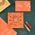 trueBrowns X Voylla Ethnic Style Designer Thread Rakhis - Pack Of 3 | Grocsy