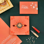 trueBrowns X Voylla Floral Motif Braided Thread Rakhi | Grocsy