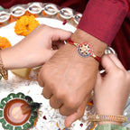 trueBrowns X Voylla Floral Motif Braided Thread Rakhi | Grocsy