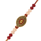 trueBrowns X Voylla Beaded Gem Studded Thread Rakhi | Grocsy