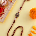 trueBrowns X Voylla Beaded Gem Studded Thread Rakhi | Grocsy