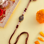 trueBrowns X Voylla Beaded Gem Studded Thread Rakhi | Grocsy