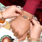 trueBrowns X Voylla Beaded Gem Studded Thread Rakhi | Grocsy