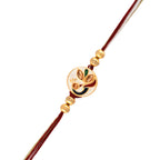 trueBrowns X Voylla Enameled Peacock Motif Thread Rakhi | Grocsy