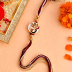 trueBrowns X Voylla Enameled Peacock Motif Thread Rakhi | Grocsy