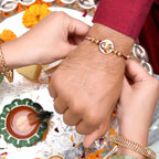 trueBrowns X Voylla Enameled Peacock Motif Thread Rakhi | Grocsy