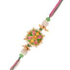 trueBrowns X Voylla Enameled Pearl Beads Thread Rakhi | Grocsy