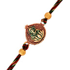 trueBrowns X Voylla Lord Ganesha Colorful Enameled Ethnic Rakhi | Grocsy