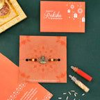 trueBrowns X Voylla Lord Ganesha Colorful Enameled Ethnic Rakhi | Grocsy