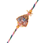 trueBrowns X Voylla Ethnic High Polish Pearl Beads Bhaiya-Bhabhi Rakhi | Grocsy