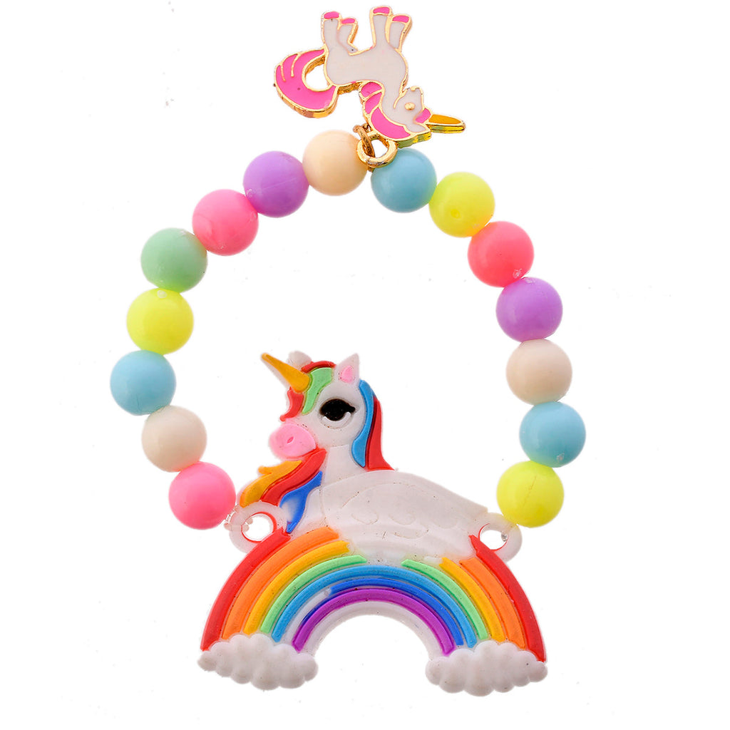 trueBrowns X Voylla Colorful Rainbow And Unicorn Beaded Kids Rakhi | Grocsy