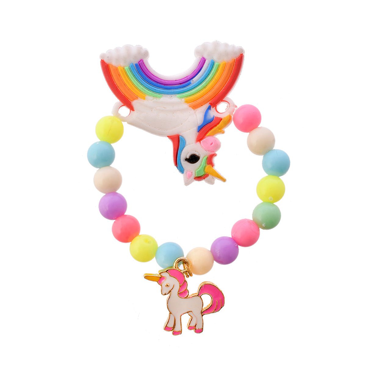 trueBrowns X Voylla Colorful Rainbow And Unicorn Beaded Kids Rakhi | Grocsy