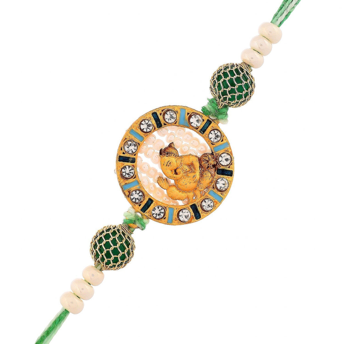 trueBrowns X Voylla Lord Ganesh Kids Thread Rakhi | Grocsy