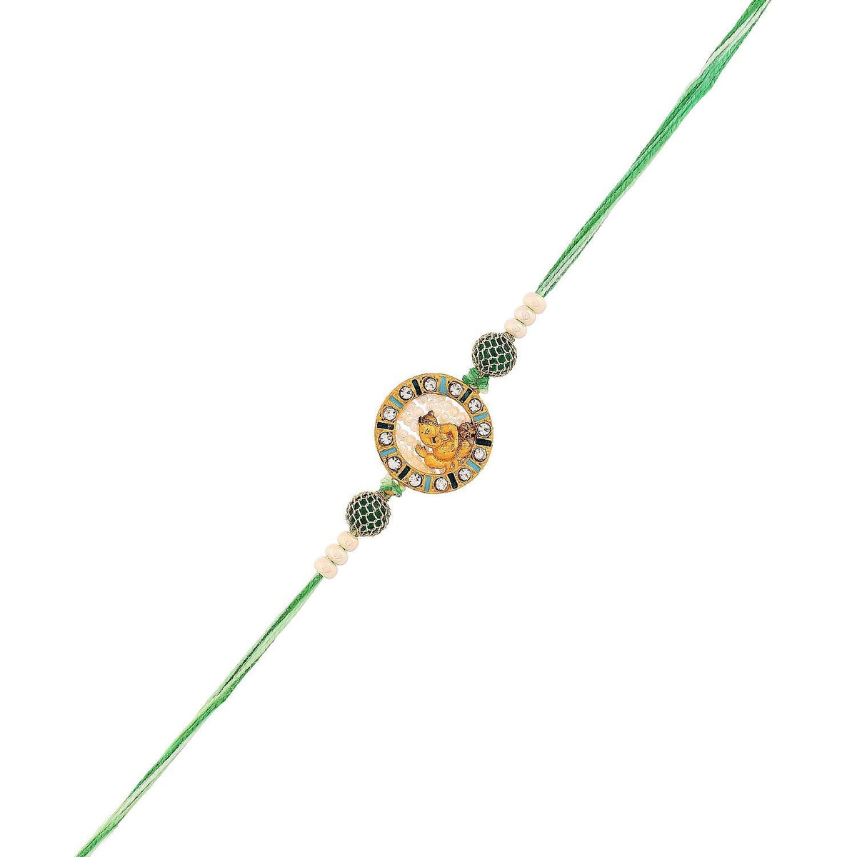 trueBrowns X Voylla Lord Ganesh Kids Thread Rakhi | Grocsy