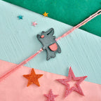 trueBrowns X Voylla Playful Crocodile Colourful Kids Thread Rakhi For Kids | Grocsy