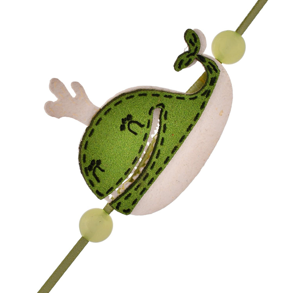 trueBrowns X Voylla Happy Whale Beaded Slip-On Rakhi For Kids | Grocsy