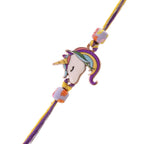 trueBrowns X Voylla Rainbow Unicorn Beaded Slip-On Rakhi For Kids | Grocsy