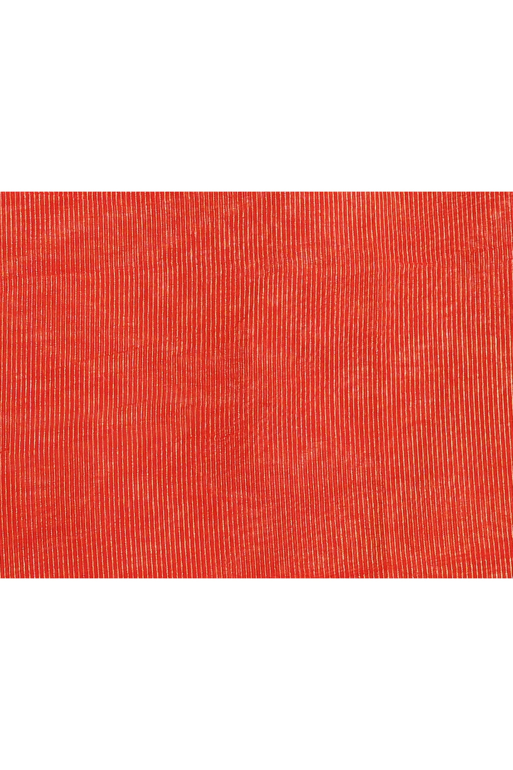 Piyari Fashion Women's Red Embellished Cotton Blend Zari Check Handloom Saree | Grocsy