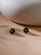 stone stud (Black and white) - Ruby Raang | Grocsy