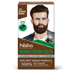 Nisha Beard Colour for Men - Natural Brown | Grocsy