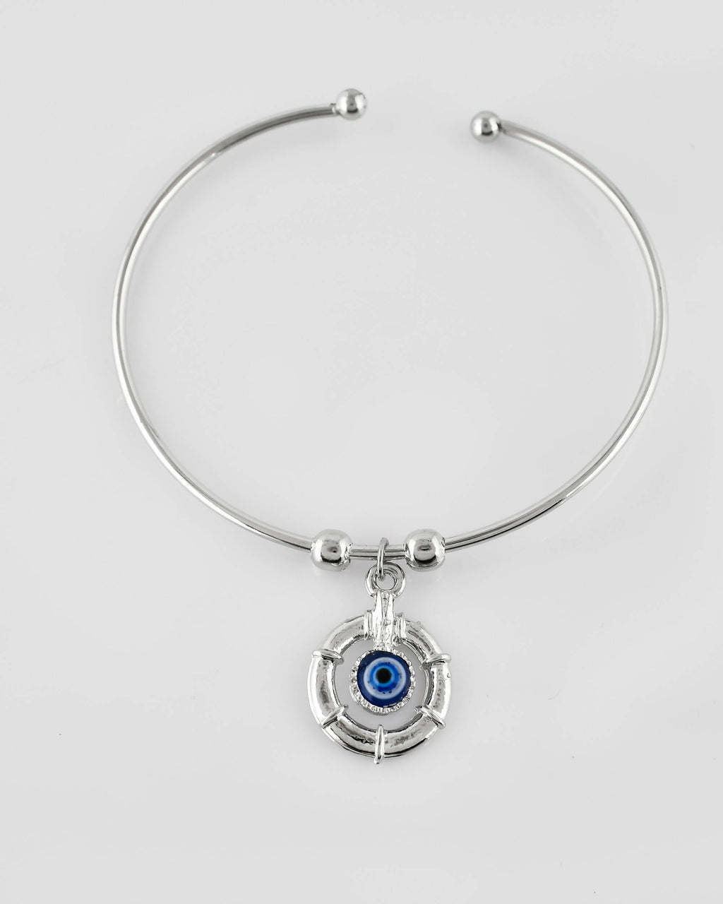 VOJ Stainless Steel Beads Silver Bracelet