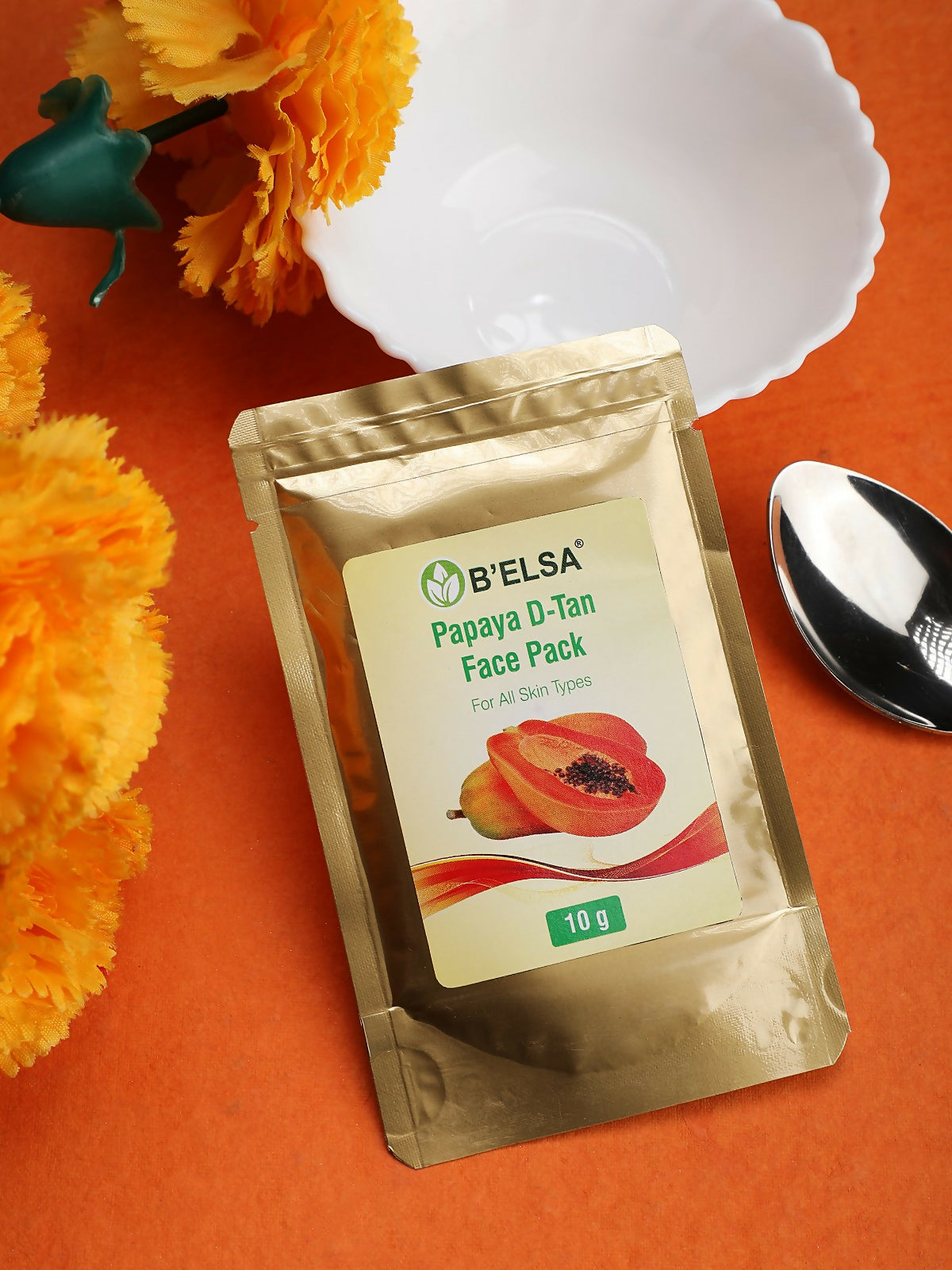 Belsa Herbals Organic Papaya D-Tan Face Pack | Grocsy