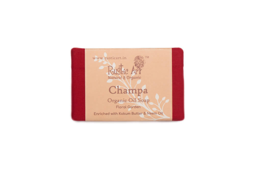Rustic Art Champa Organic Oil Soap | Grocsy